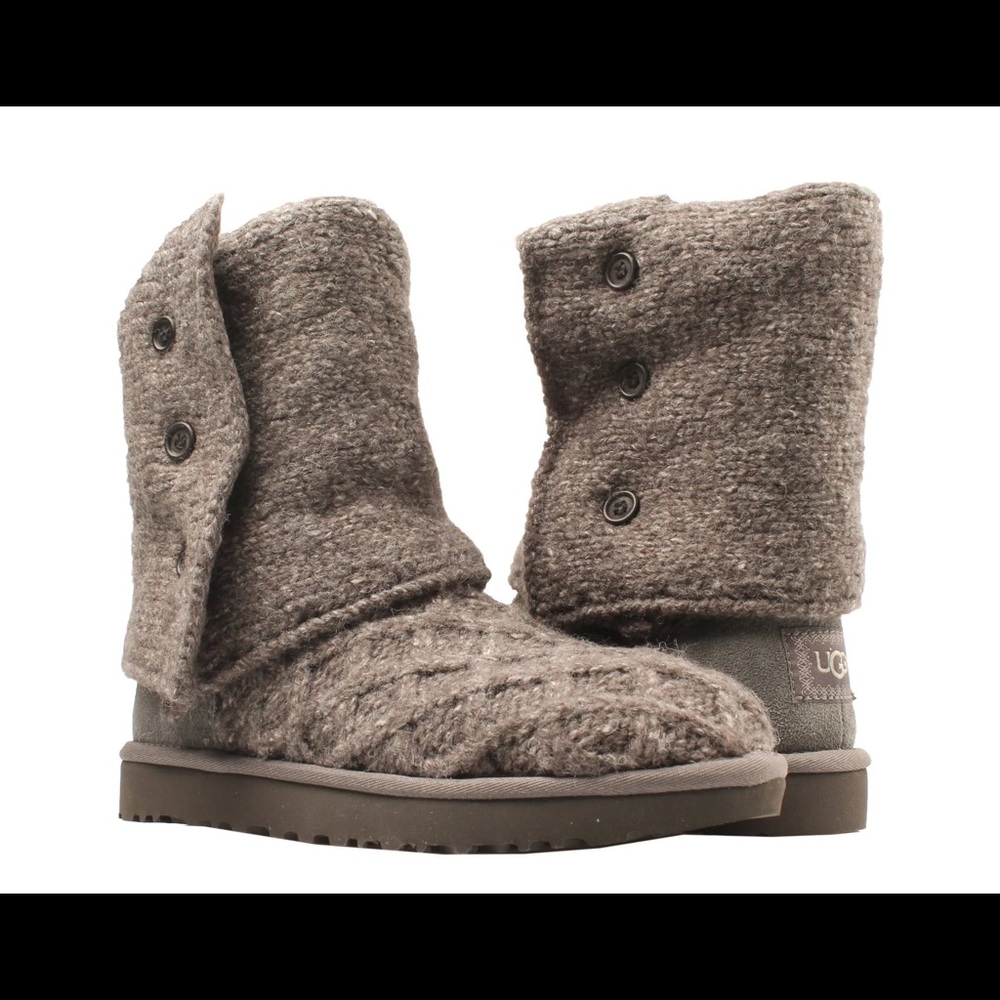 UGG LATTICE CARDY Charcoal Grey 8